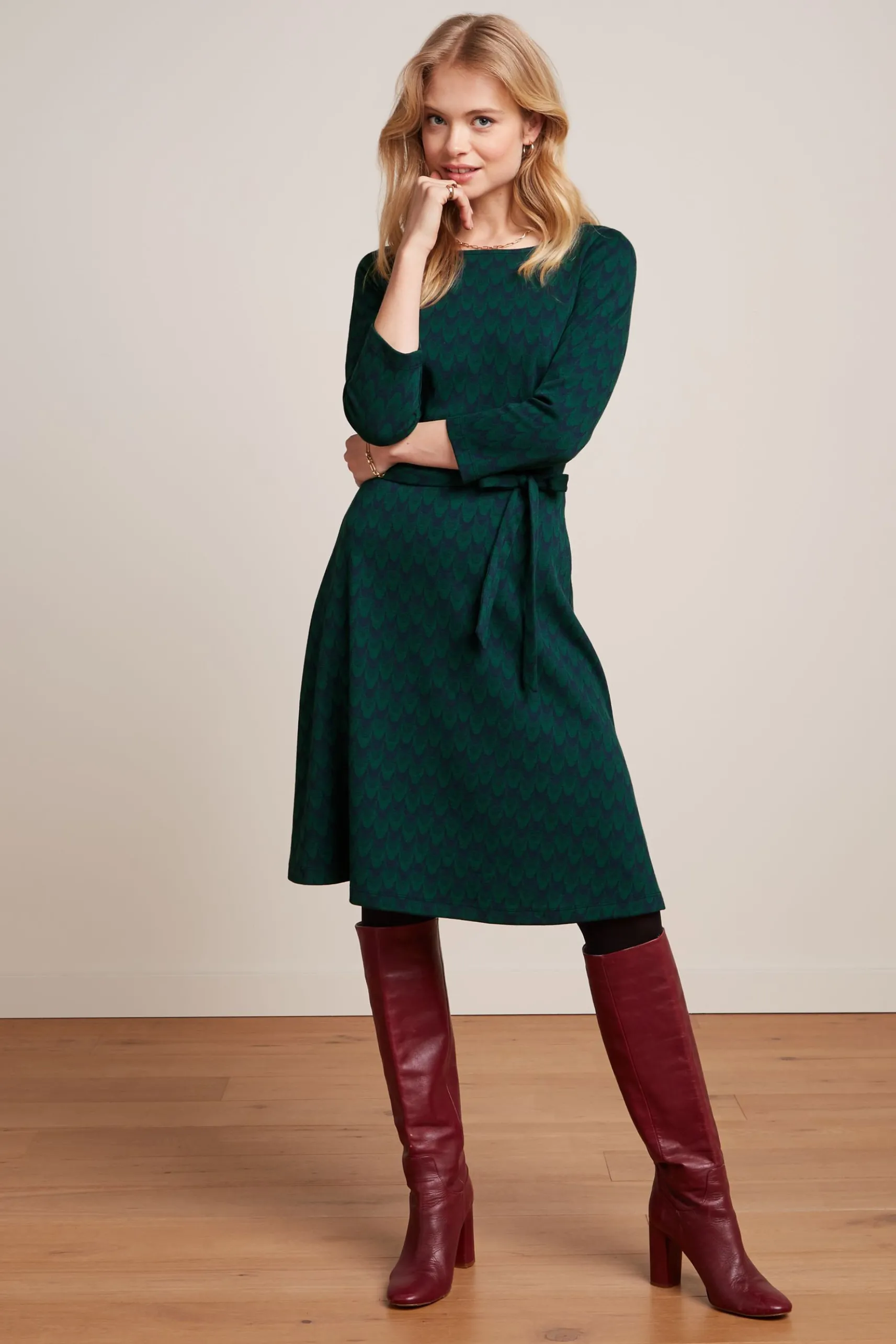 Betty Dress Duffy Jacquard