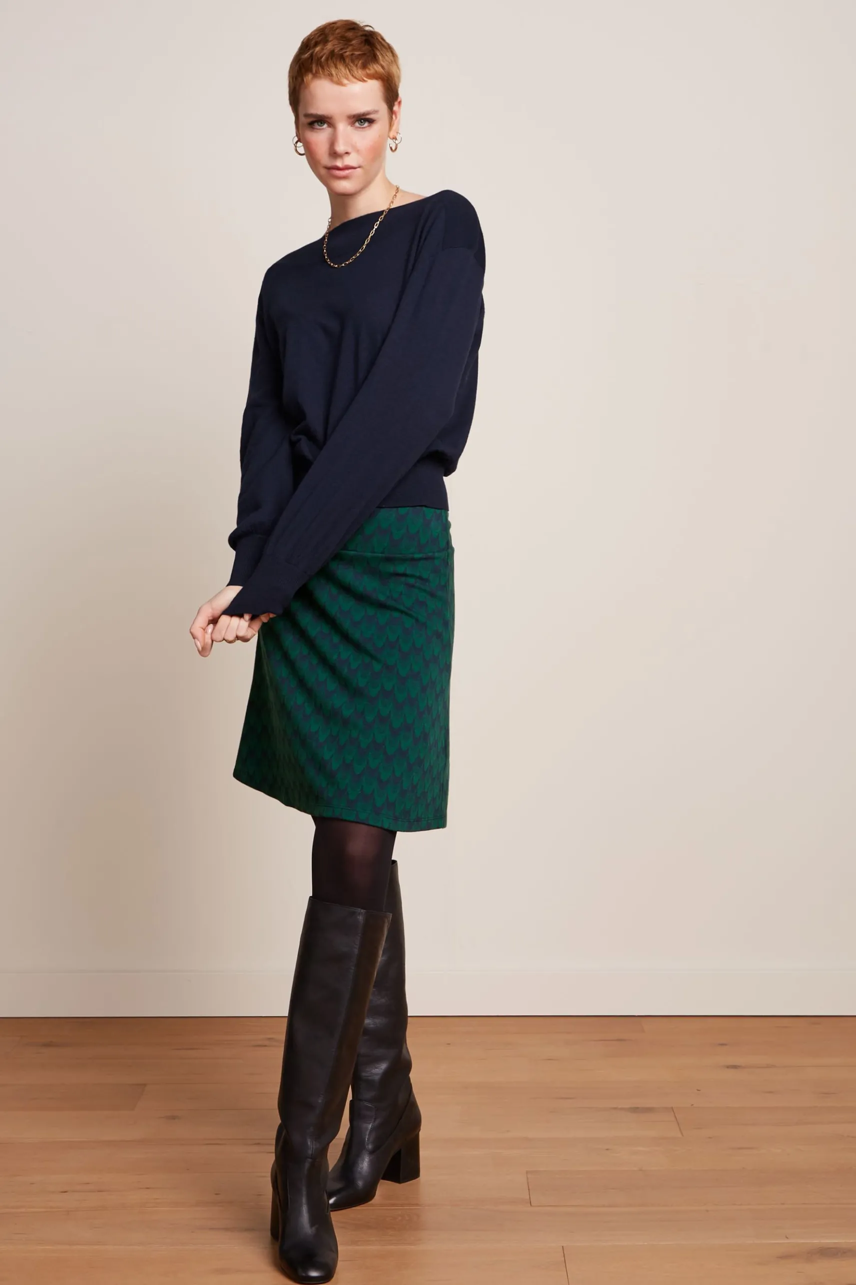 Border Skirt Duffy Jacquard