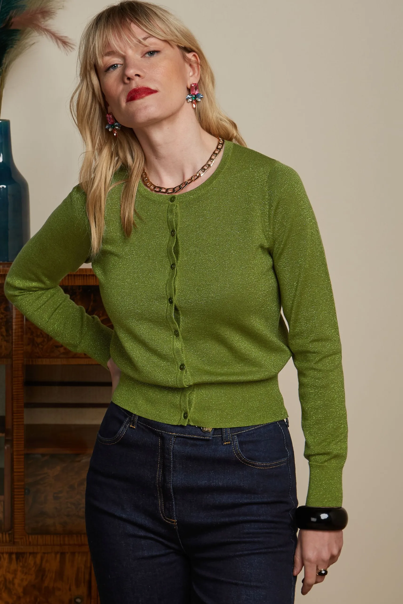 Cardi Roundneck Lapis