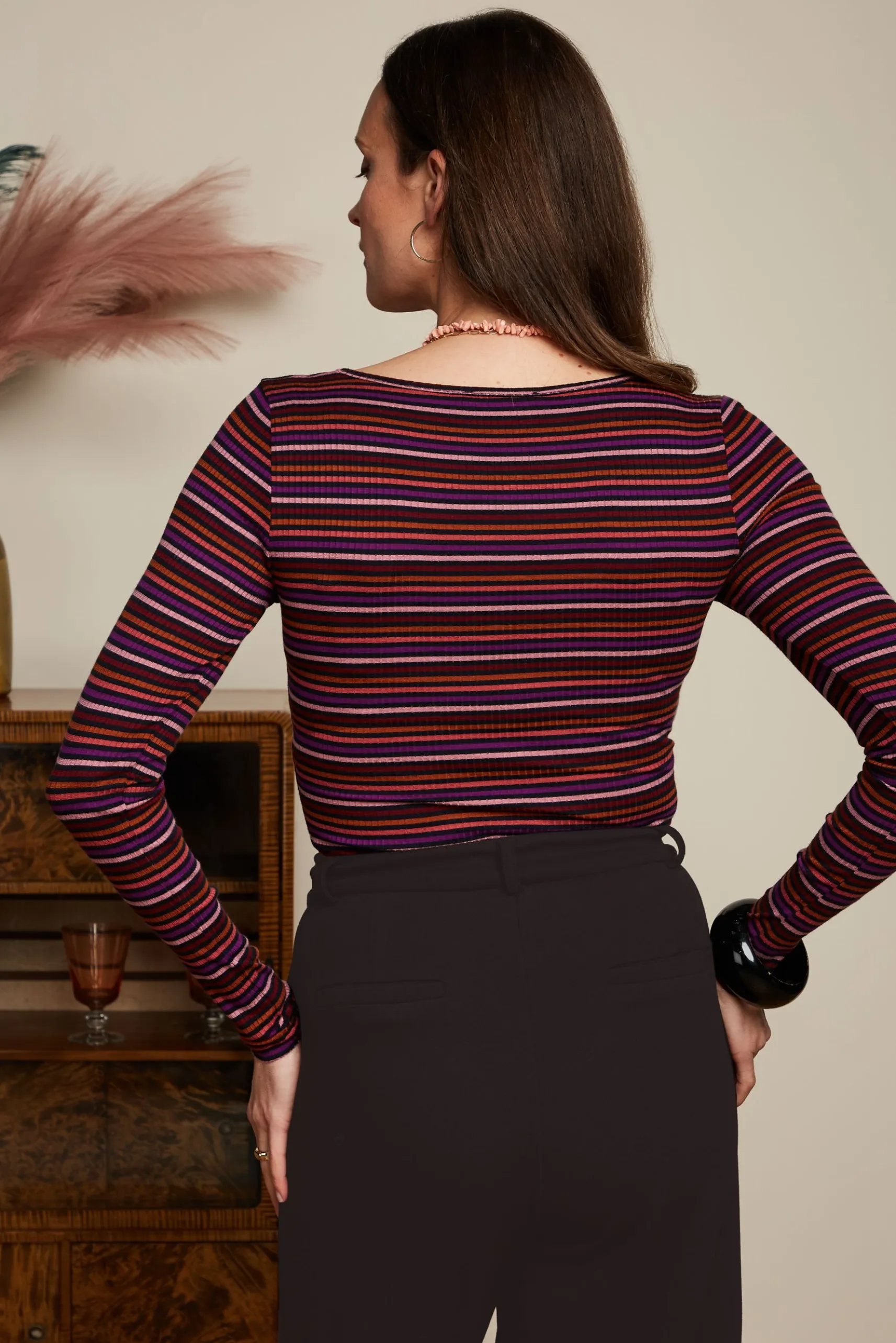 Carice V Top Rolla Stripe
