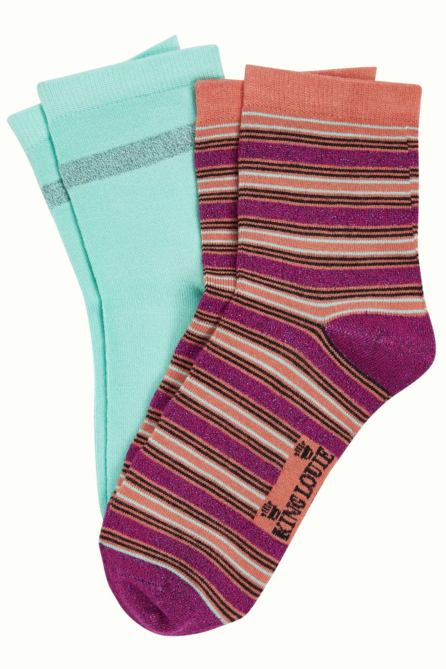 Half Socks 2-Pack Castillo Stripe
