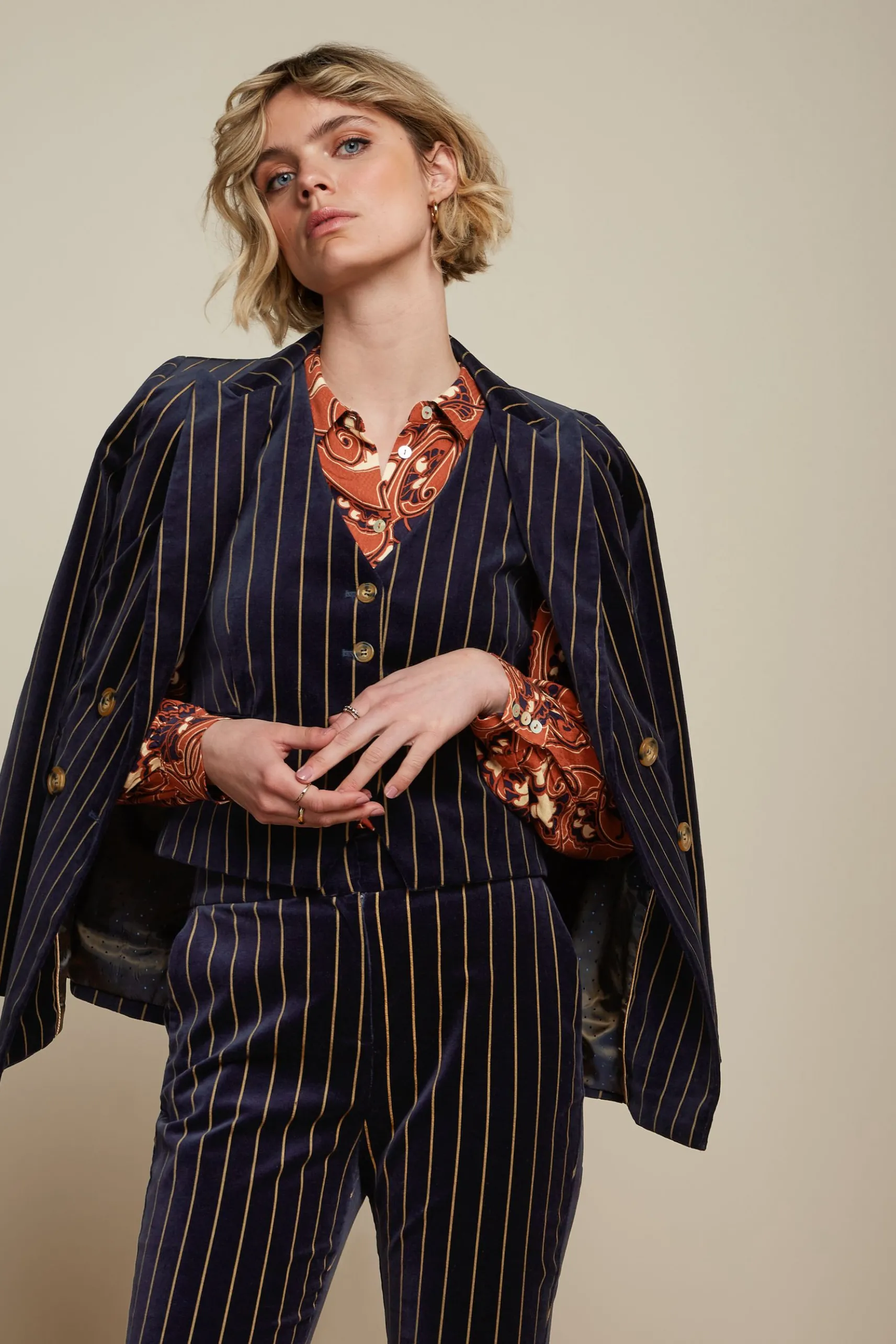 Tina Blazer Pinstripe