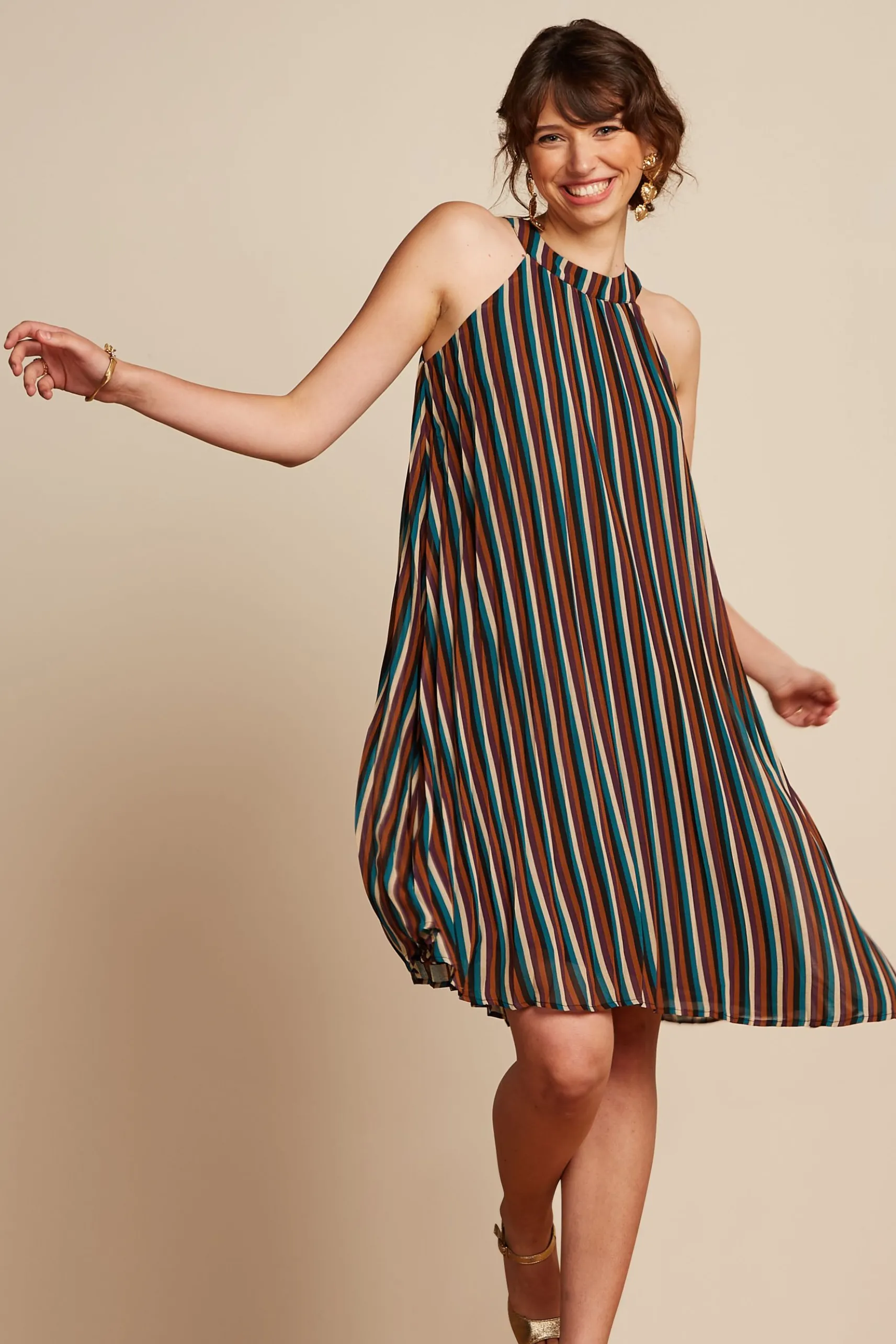 Virna Dress Piso Plisse